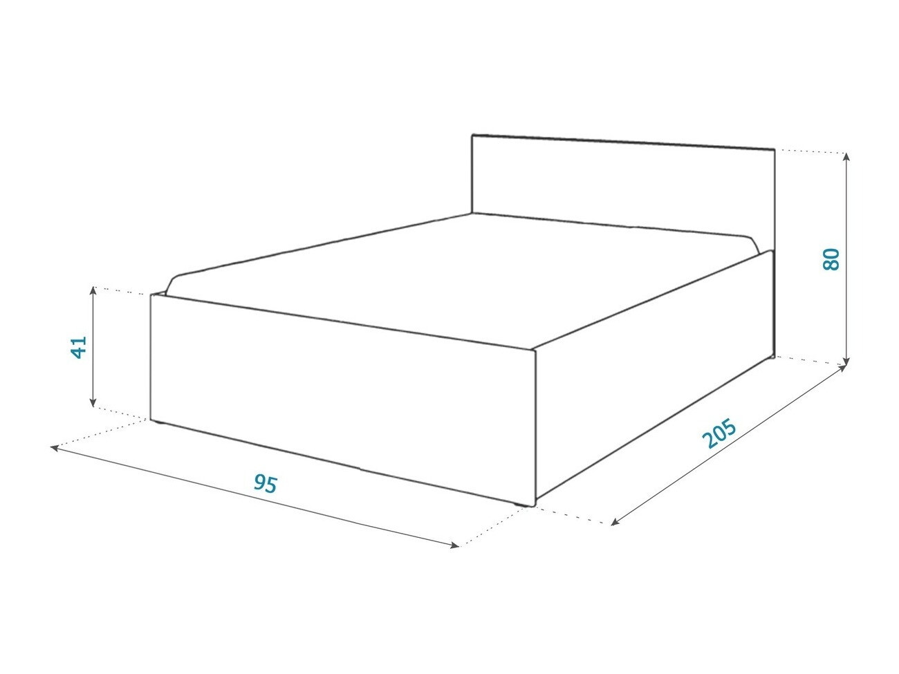 Postelja Aurora 157 (Bela)