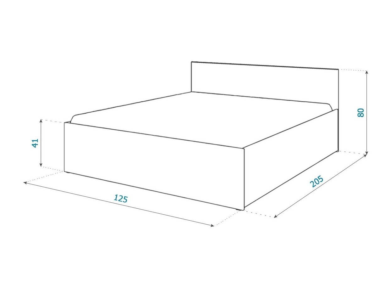 Postelja Aurora 157 (Bela)