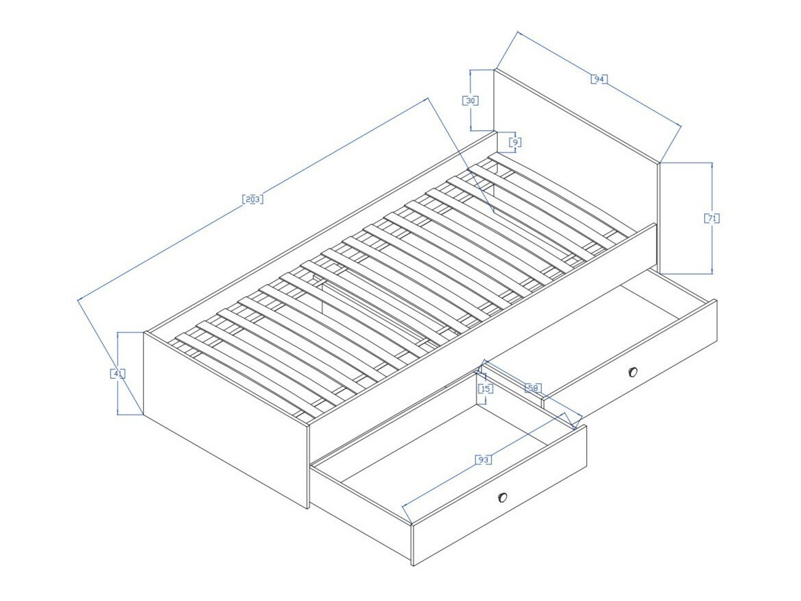 Postelja Mirelbu 112 (Artisan hrast + Bela + Črna)