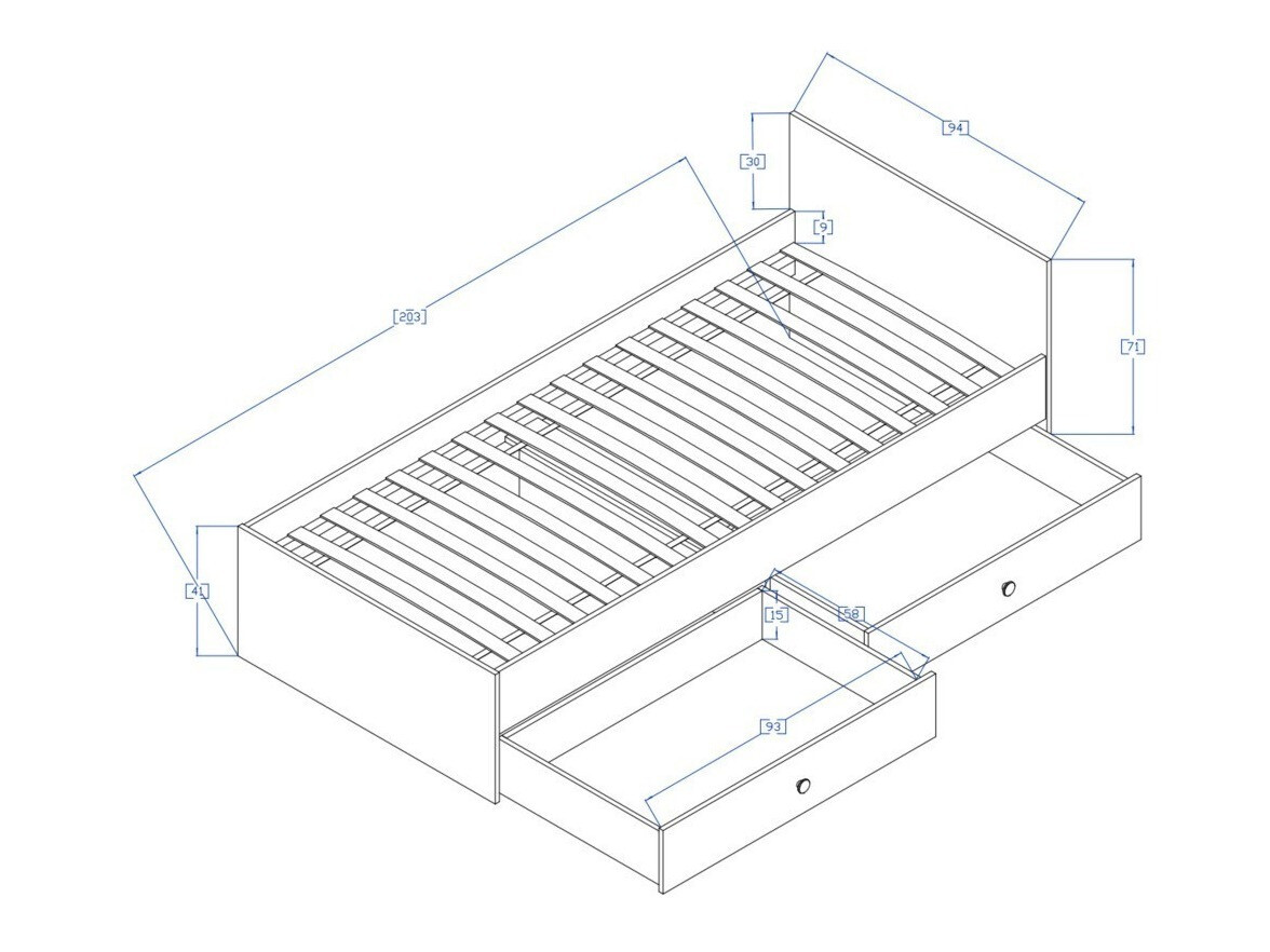 Postelja Mirelbu 112 (Artisan hrast + Sijaj bela + Črna)