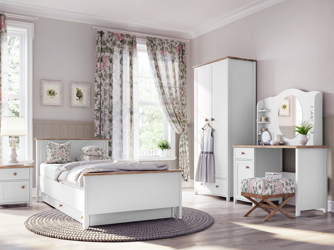 Pisalna miza Romelbo 139 (Bela + Hrast)