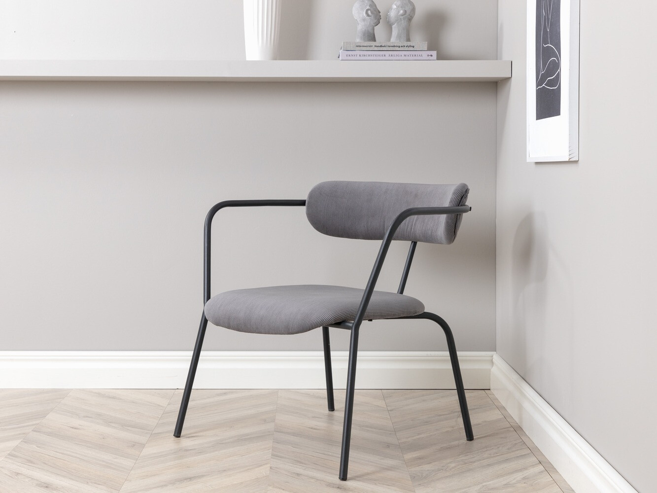 Stol Dallas 1711 (Siva + Črna)