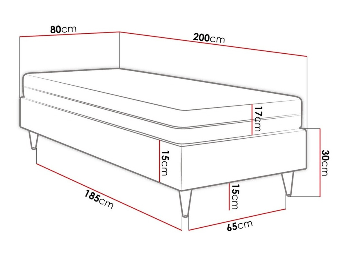 Boxspring postelja Logan 108 (Soft 011)