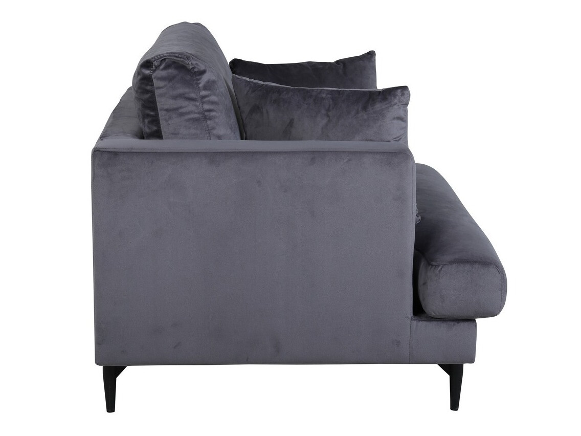 Fotelj Dallas 1703 (Temno siva + Črna)