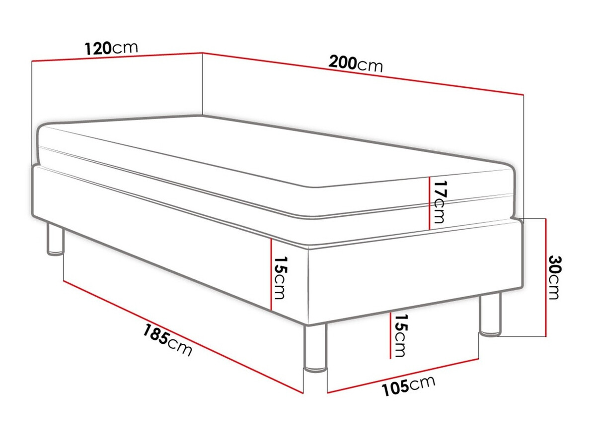 Boxspring postelja Logan 107 (Soft 011)