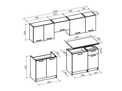Kuhinjski blok Houston 856 (Wotan hrast + Antracit)