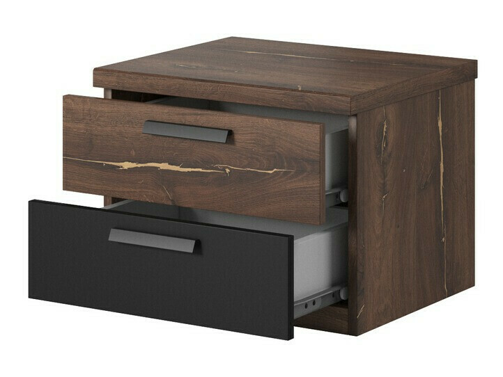 Komplet spalnic Felelie 107 (Temen Flagstaf hrast + Srebrna)