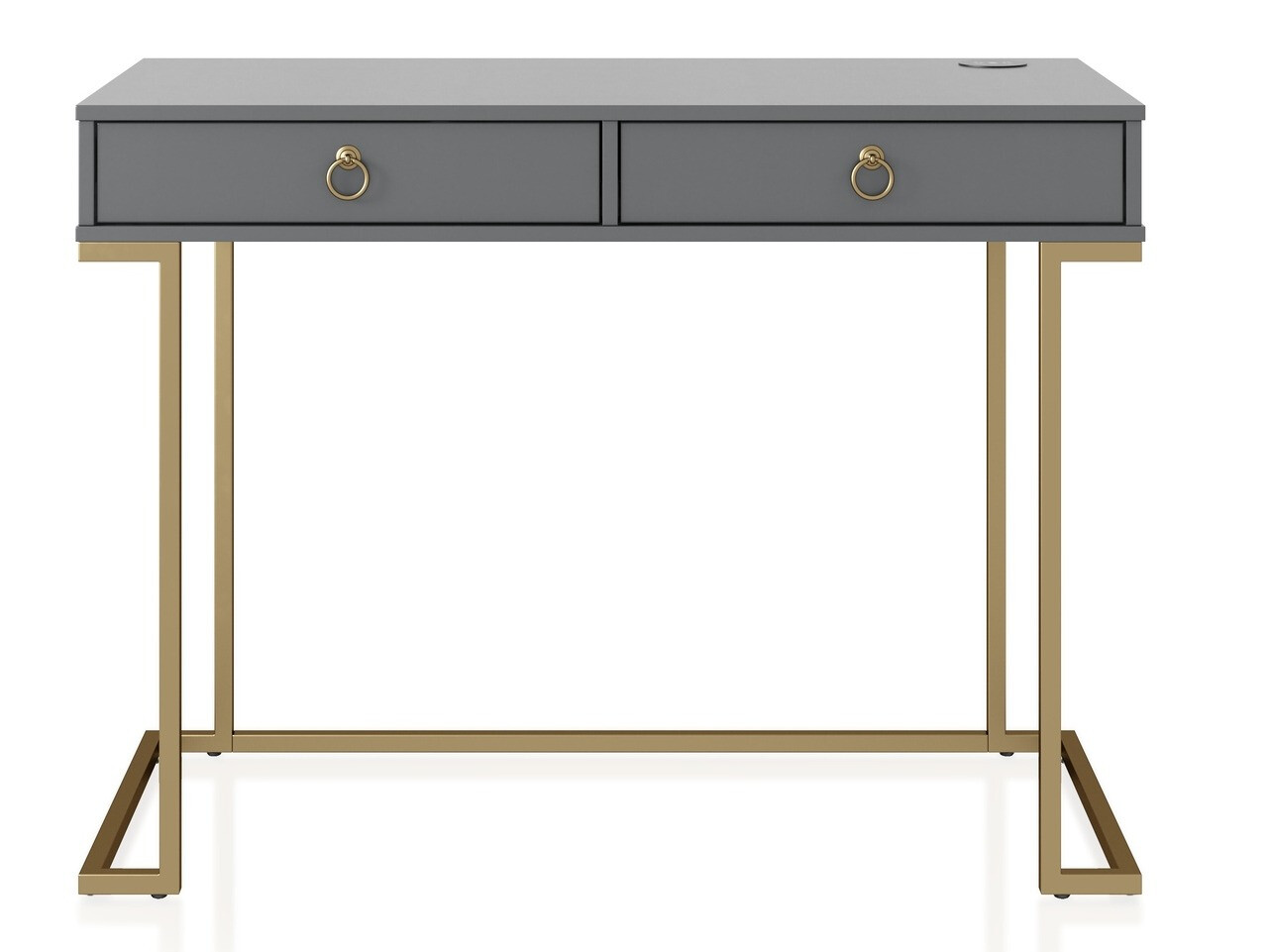 Pisalna miza CosmoLiving by Cosmopolitan Fersale 100 (Grafit + Zlata)