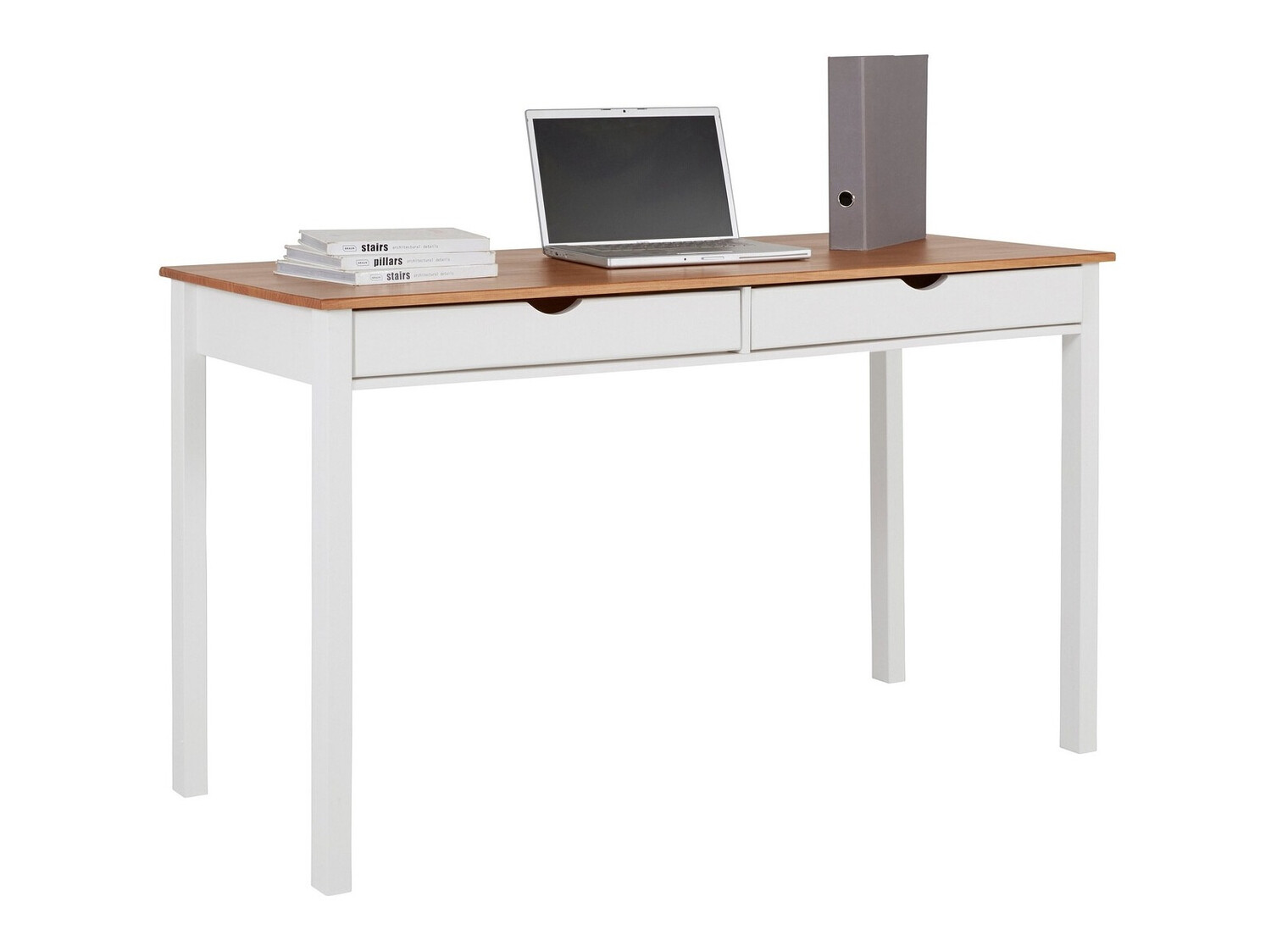 Pisalna miza Denton 134 (Bela + Svetel les)