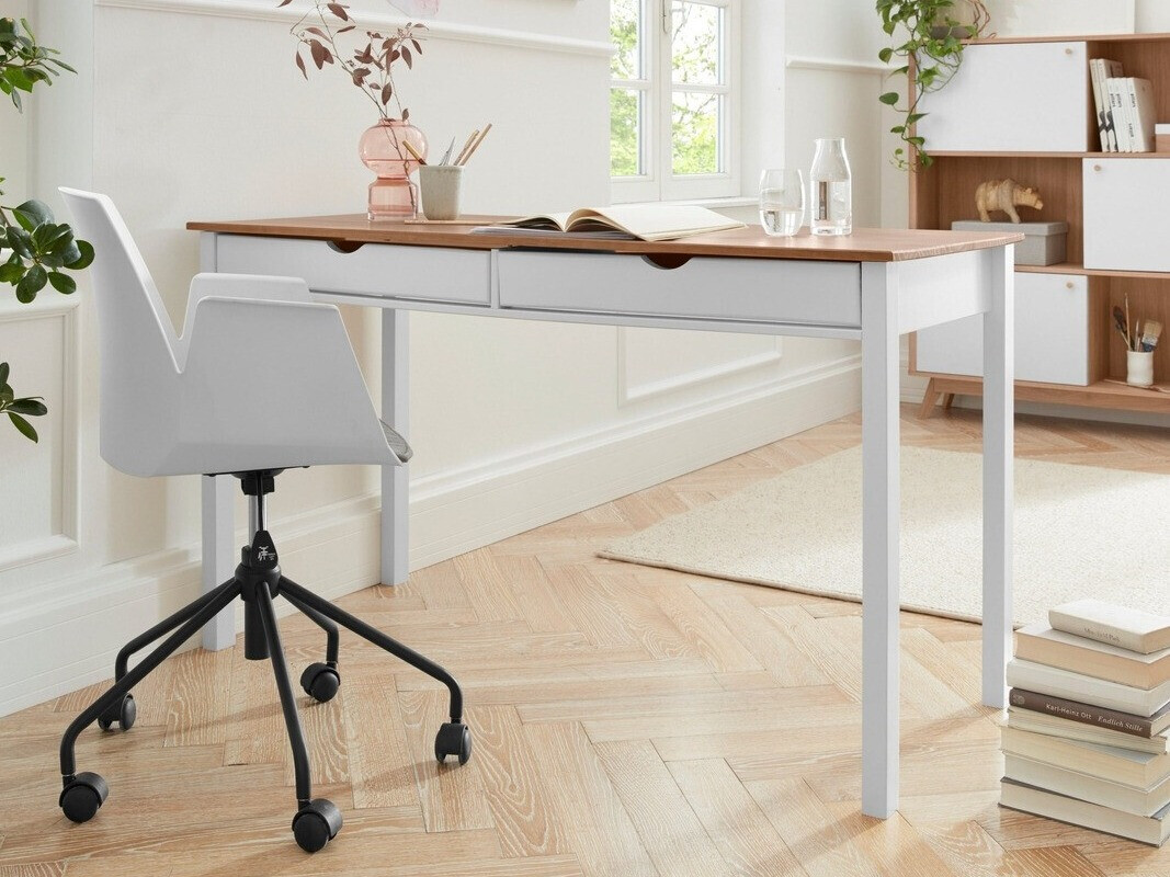 Pisalna miza Denton 134 (Bela + Svetel les)