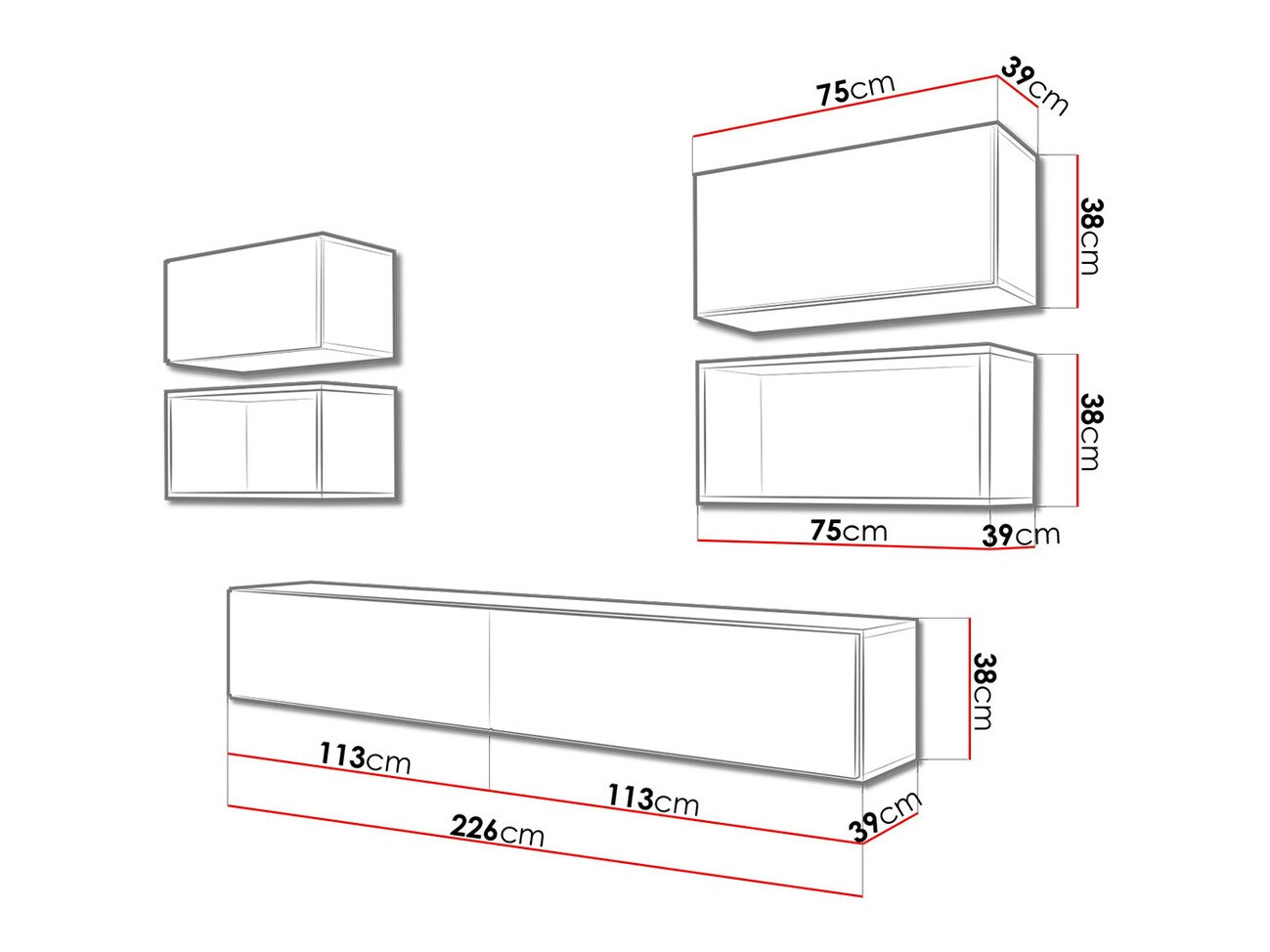 Dnevni prostor Corbele 108 (Bela)