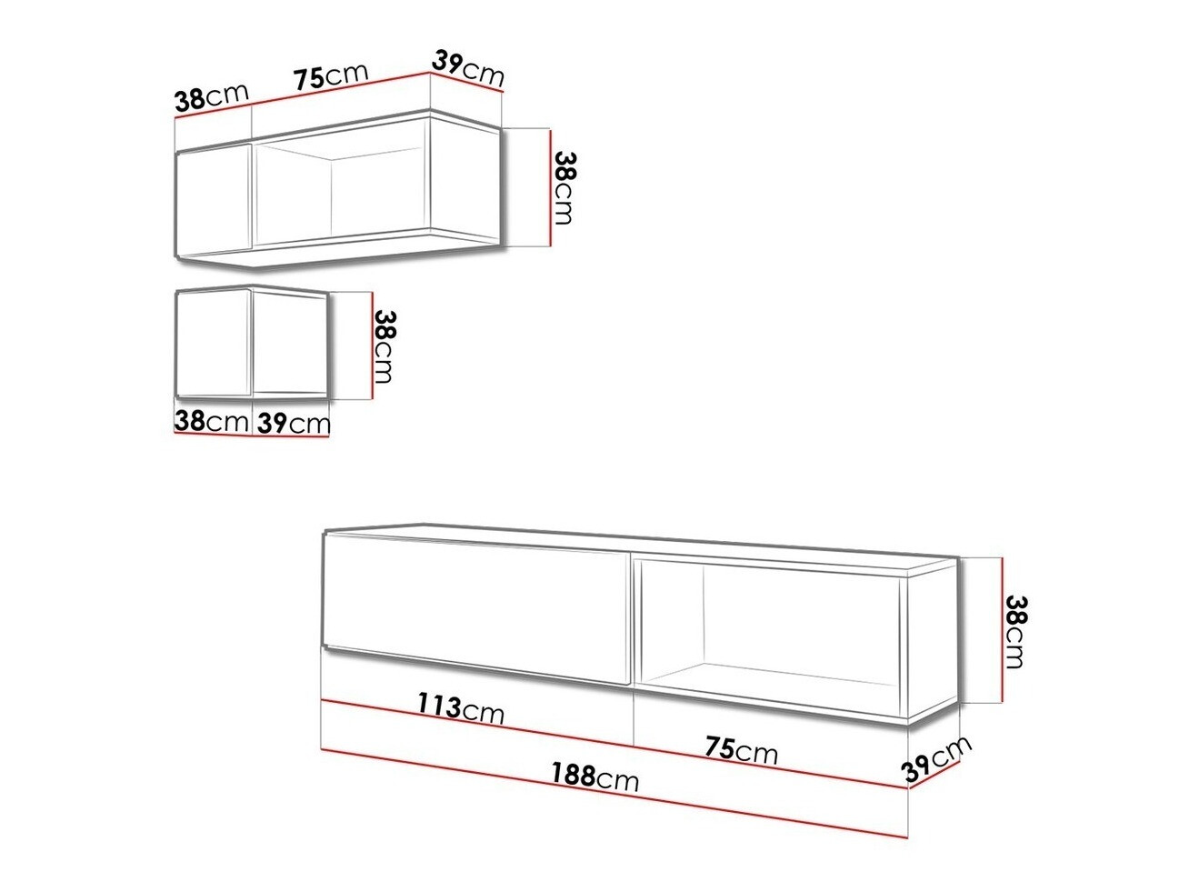 Dnevni prostor Corbele 110 (Bela)