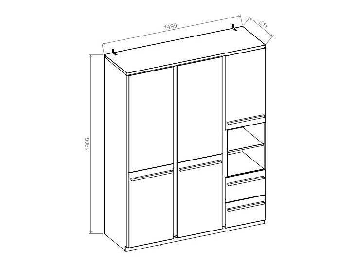 Garderobna omara Felfera 100