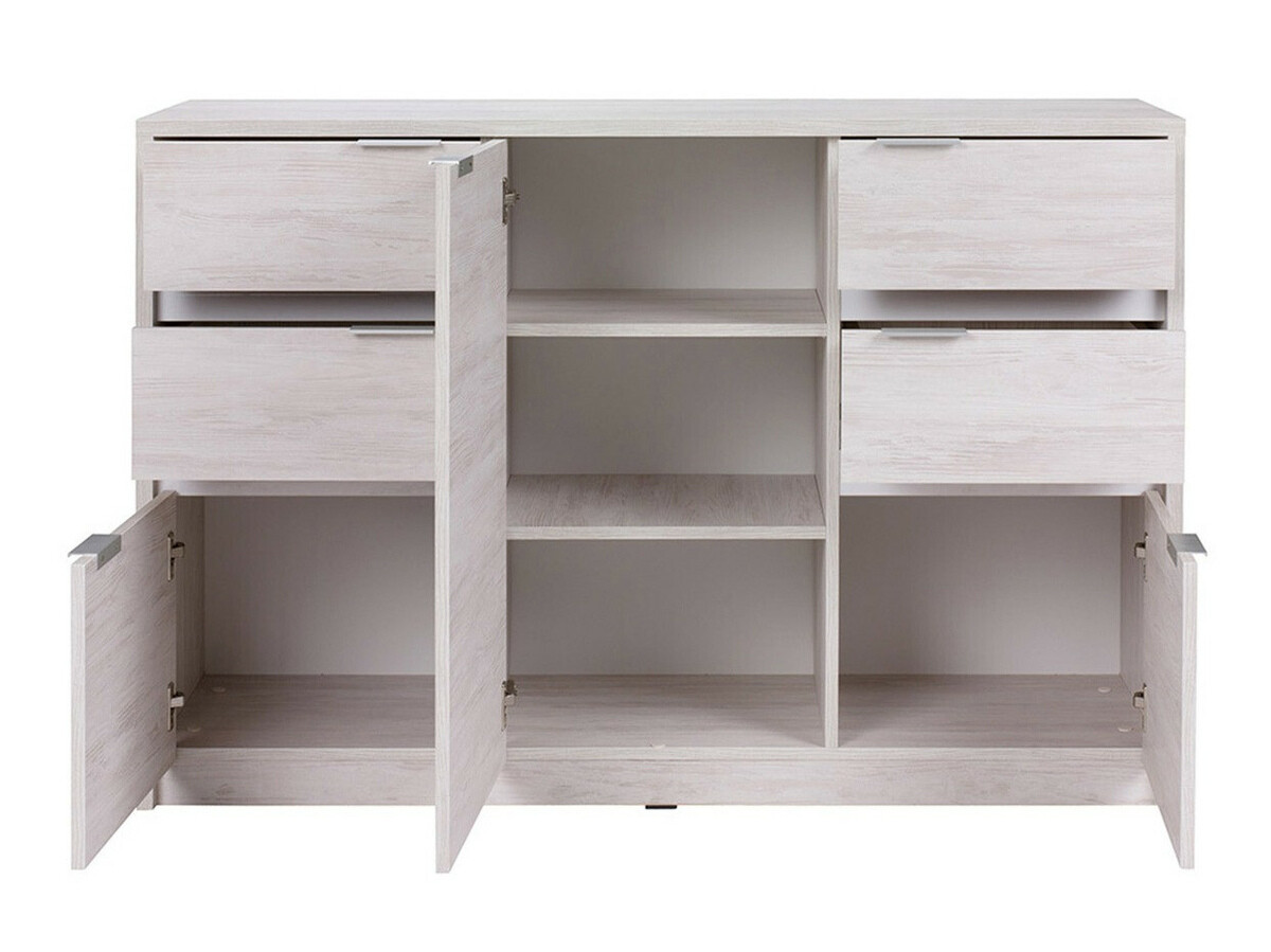 Komplet za dnevno sobo Fivelbo 117 (Monastery hrast + Sijaj črna)