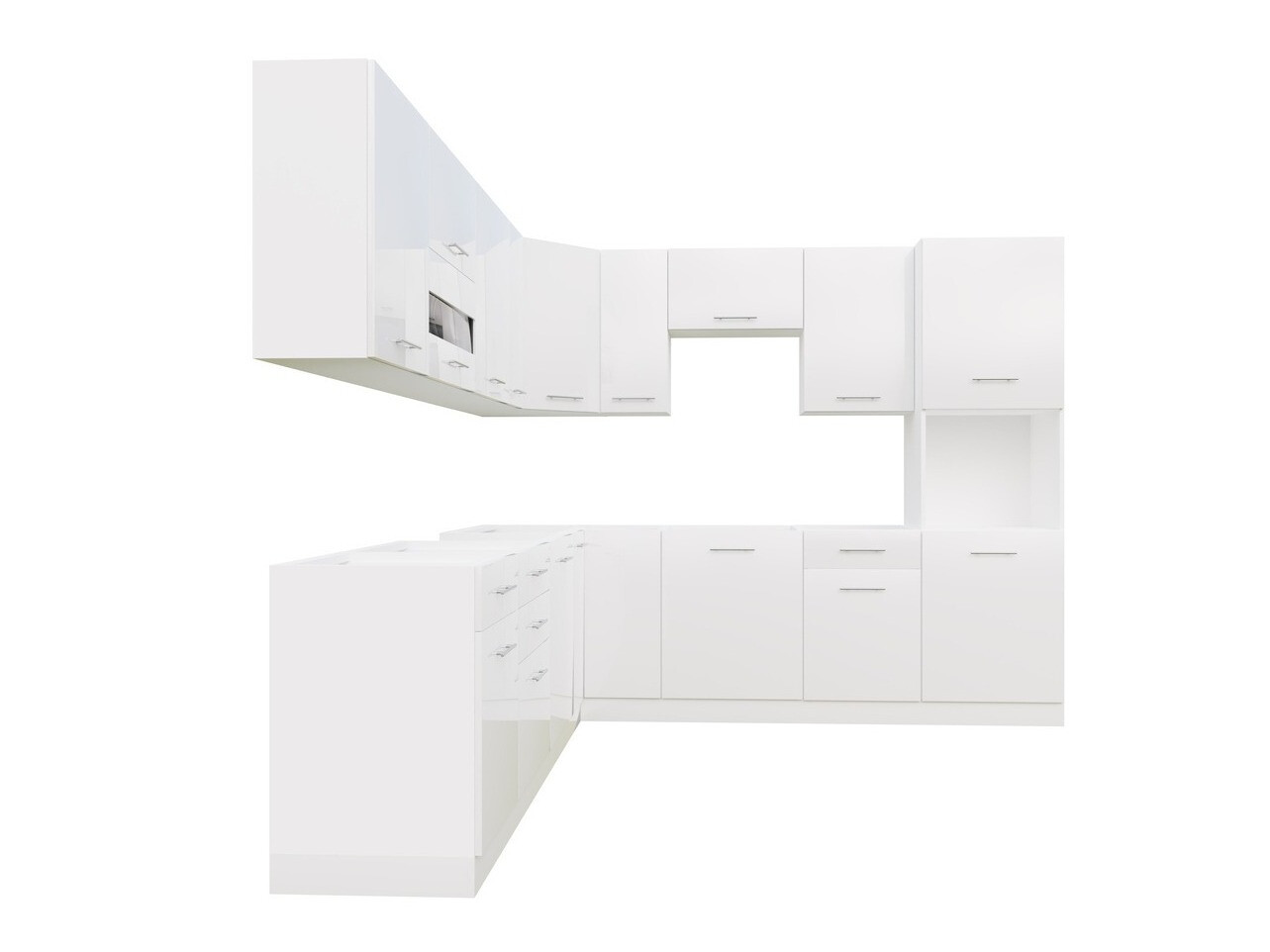 Modularni kuhinjski komplet Tiffa White 150