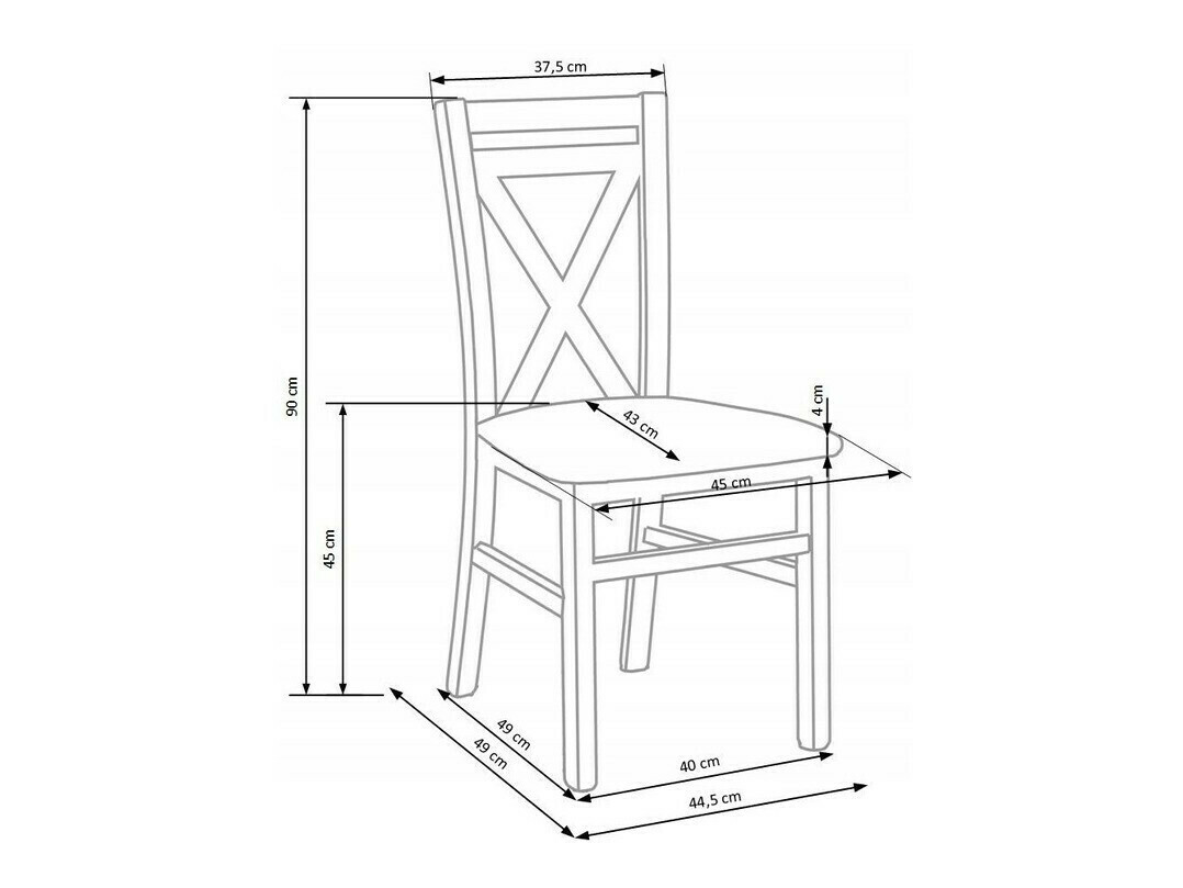 Stol Houston 593 (Bela + Bež)