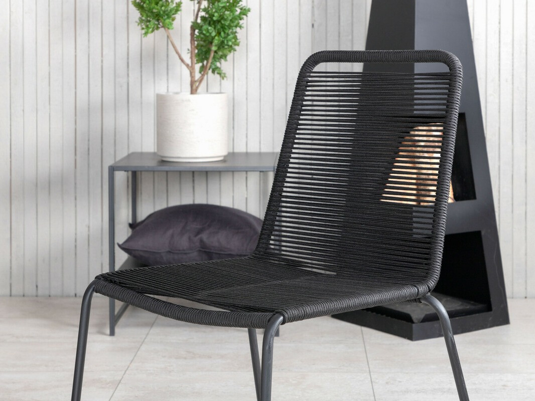 Komplet mize in stolov Dallas 2477 (Črna)