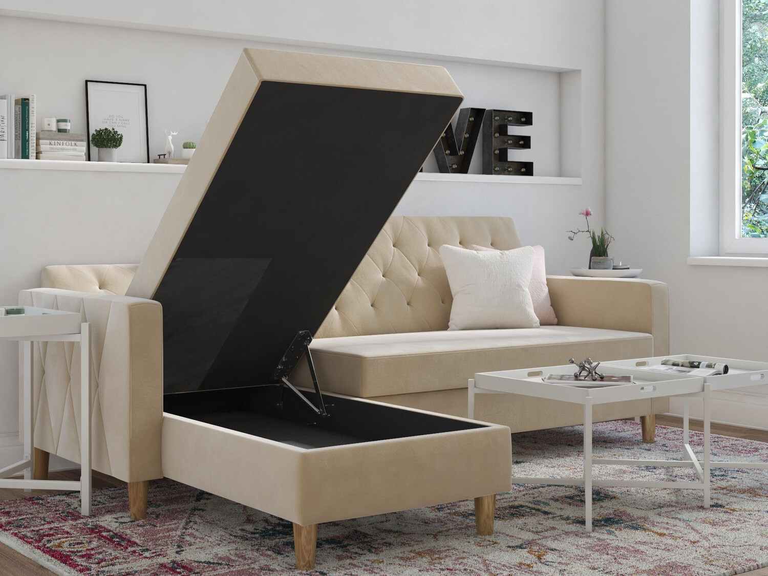 Kotna garnitura CosmoLiving by Cosmopolitan 104 (Krema)