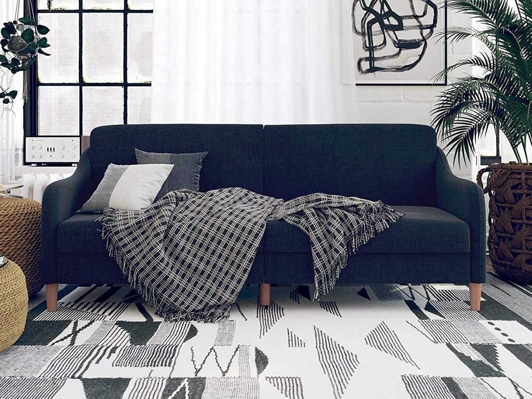 Raztegljiv kavč Tulsa 120 (Temno modra)