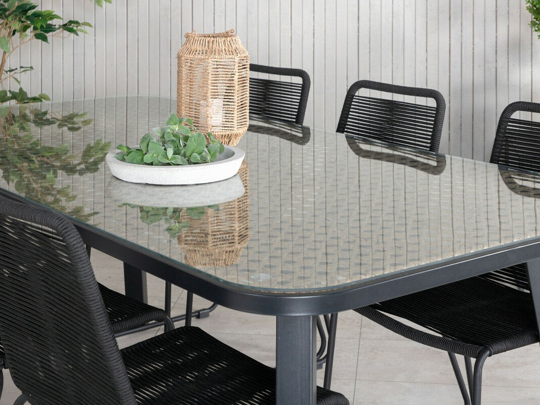 Komplet mize in stolov Dallas 2477 (Črna)