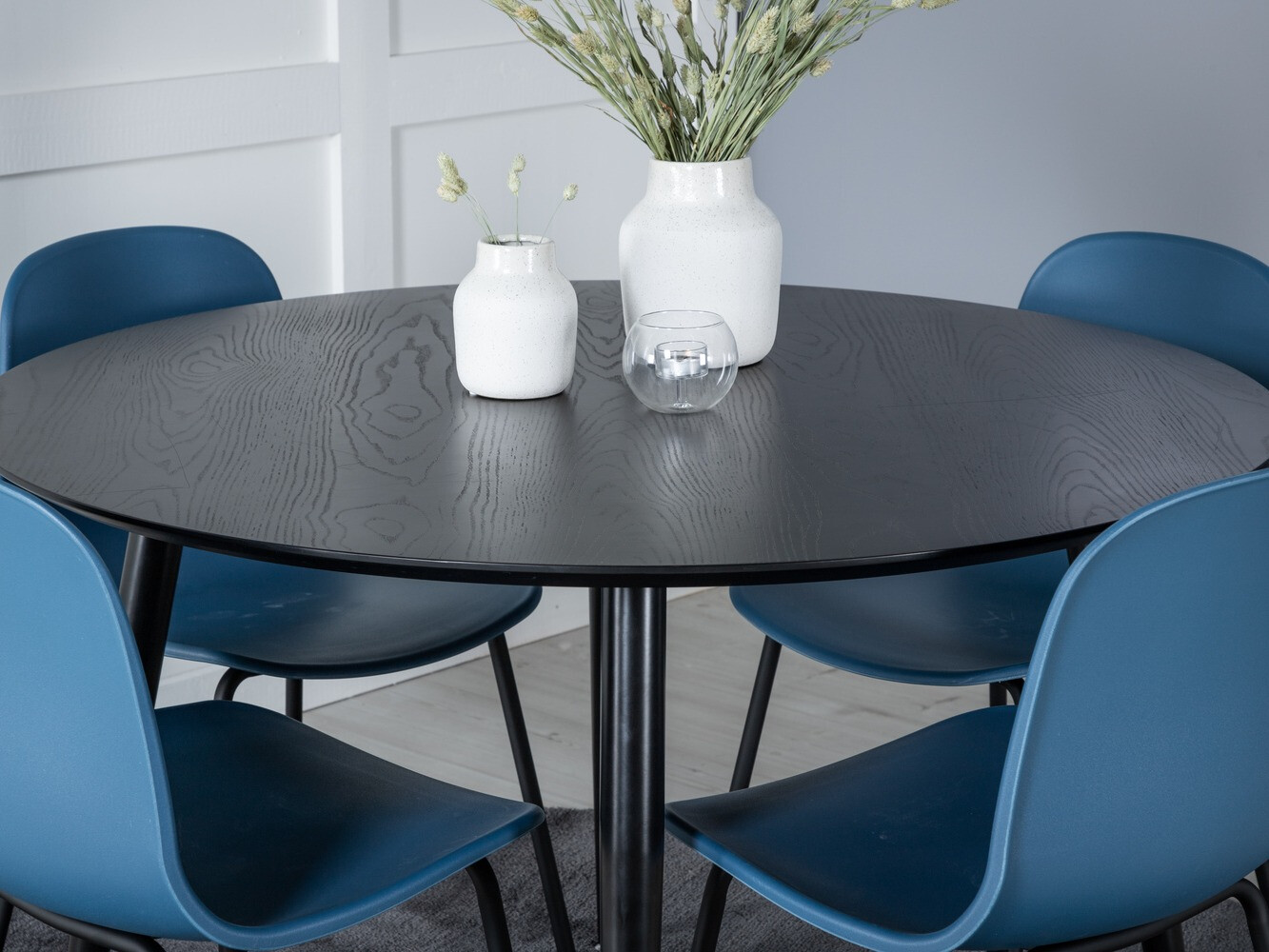 Jedilniški komplet Dallas 1622 (Modra + Črna)