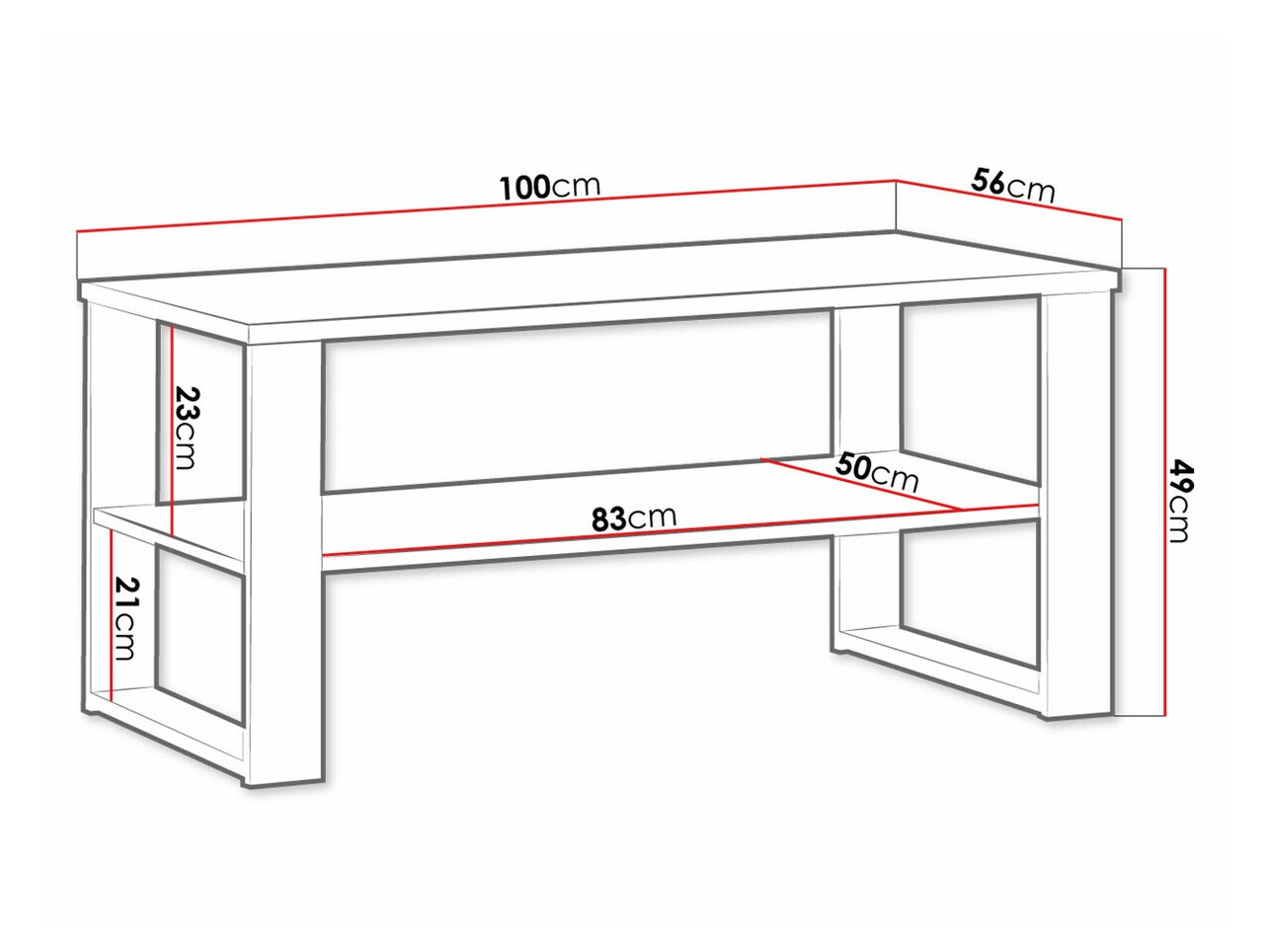 Klubska mizica Tenodeu 108