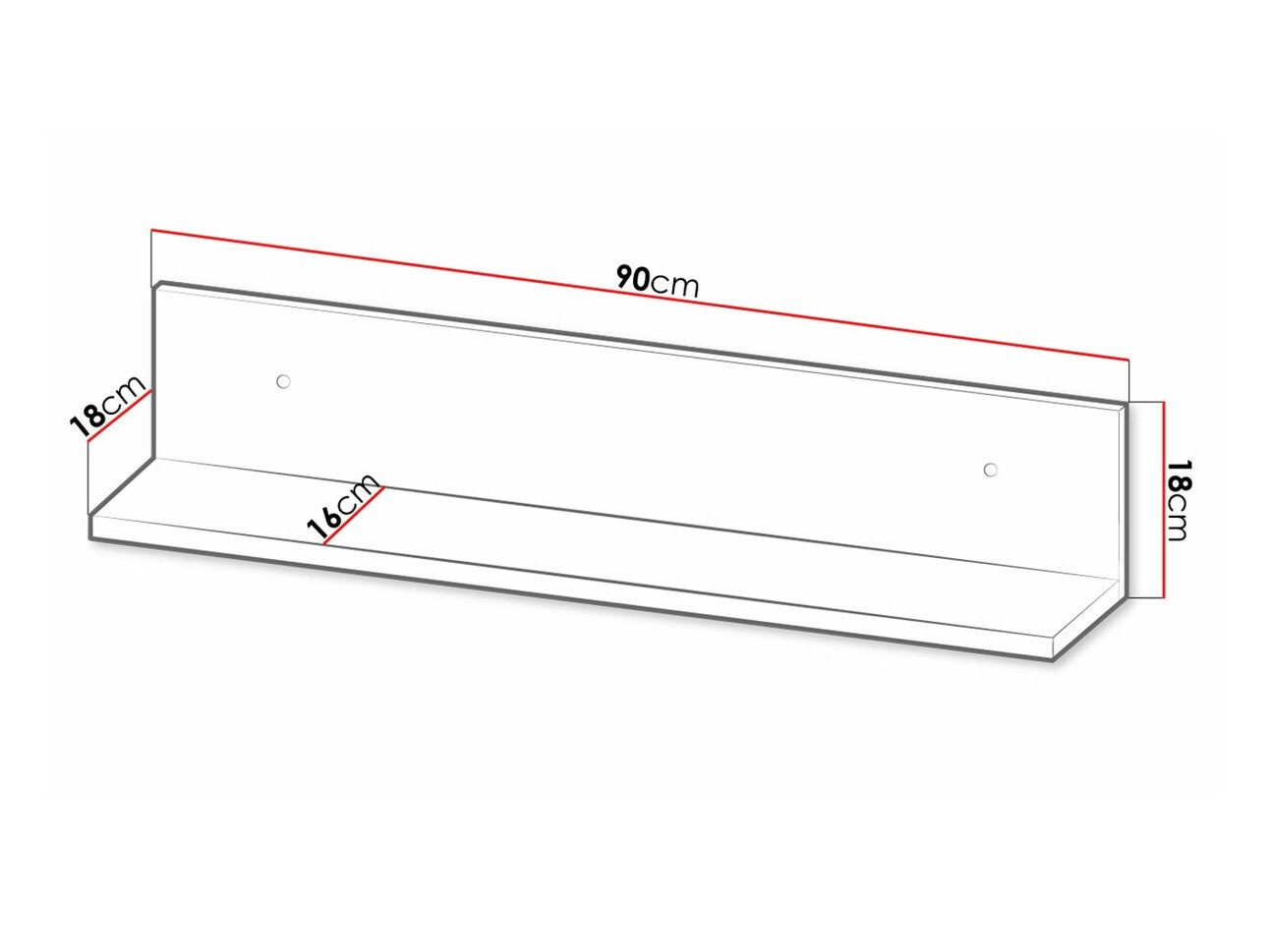 Stenska polica Tenodeu 111