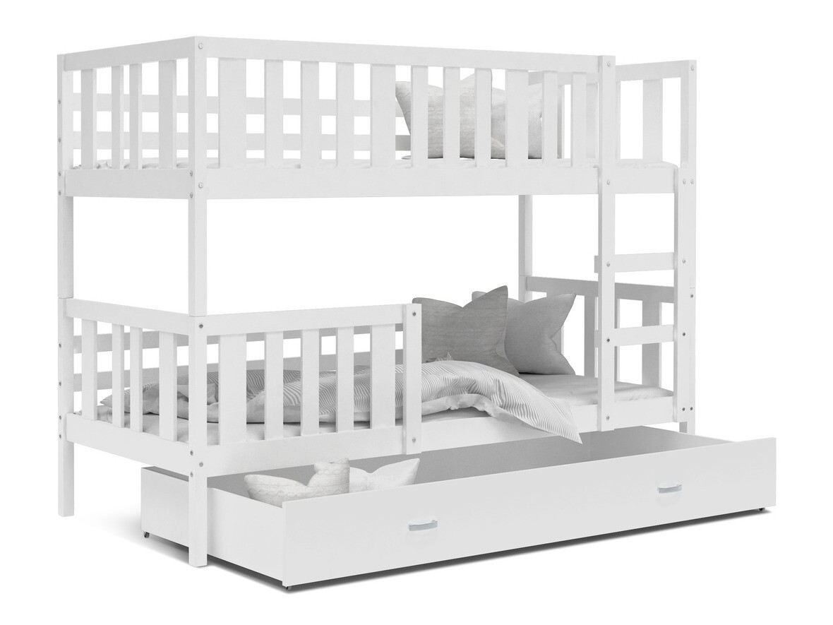 Dvonadstropna postelja Aurora 147 (Bela)