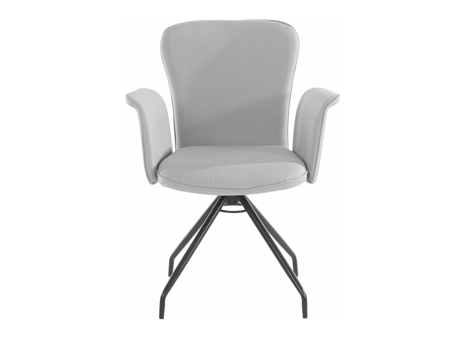 Komplet stolov Denton 537 (Svetlo siva + Črna)