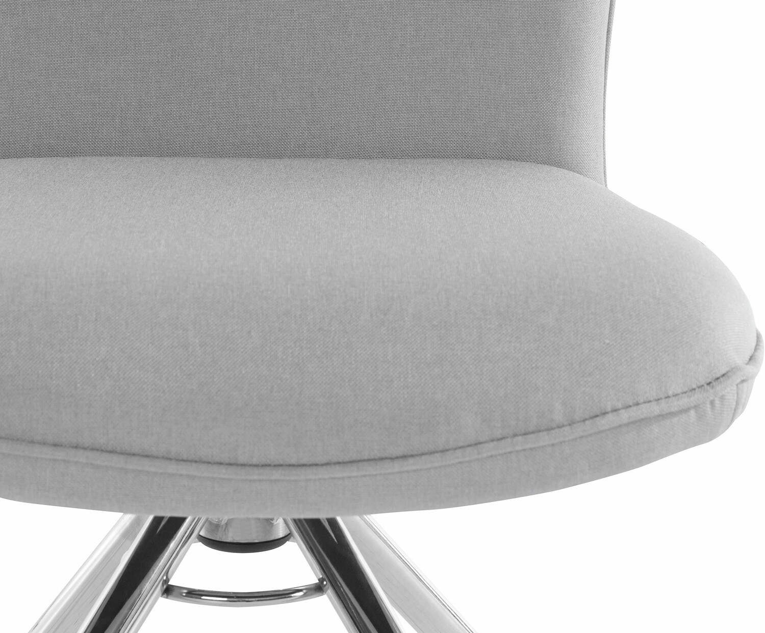 Komplet stolov Denton 538 (Svetlo siva + Srebrna)