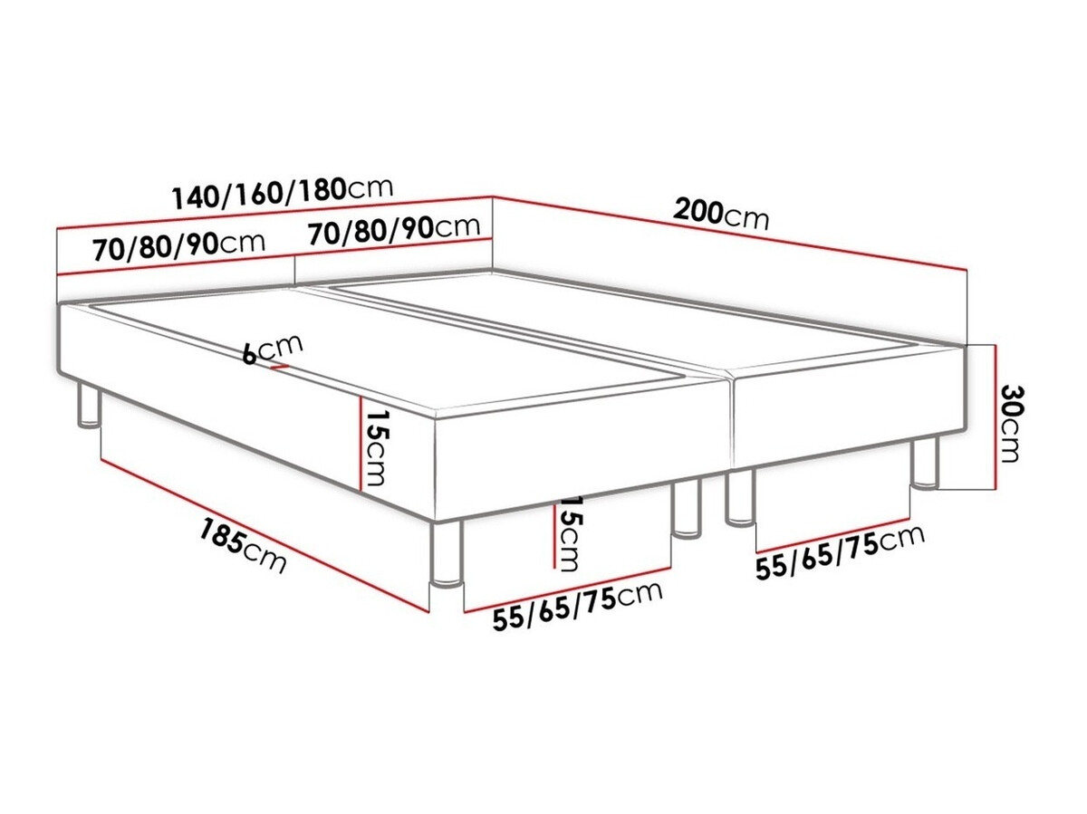 Boxspring postelja Logan 101 (Soft 017)