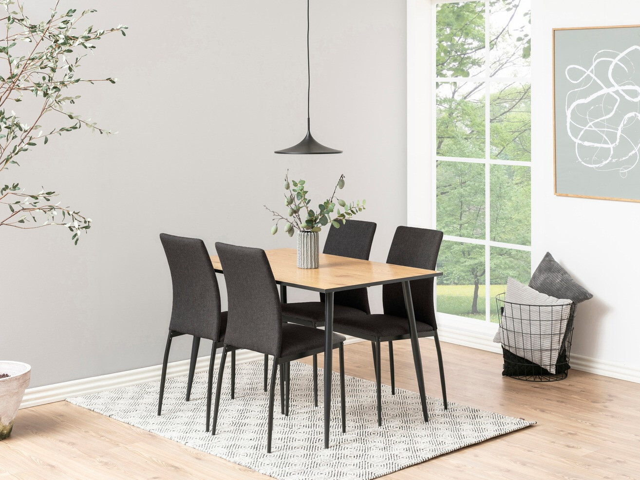 Miza Norsica 289 (Divji hrast + Črna)