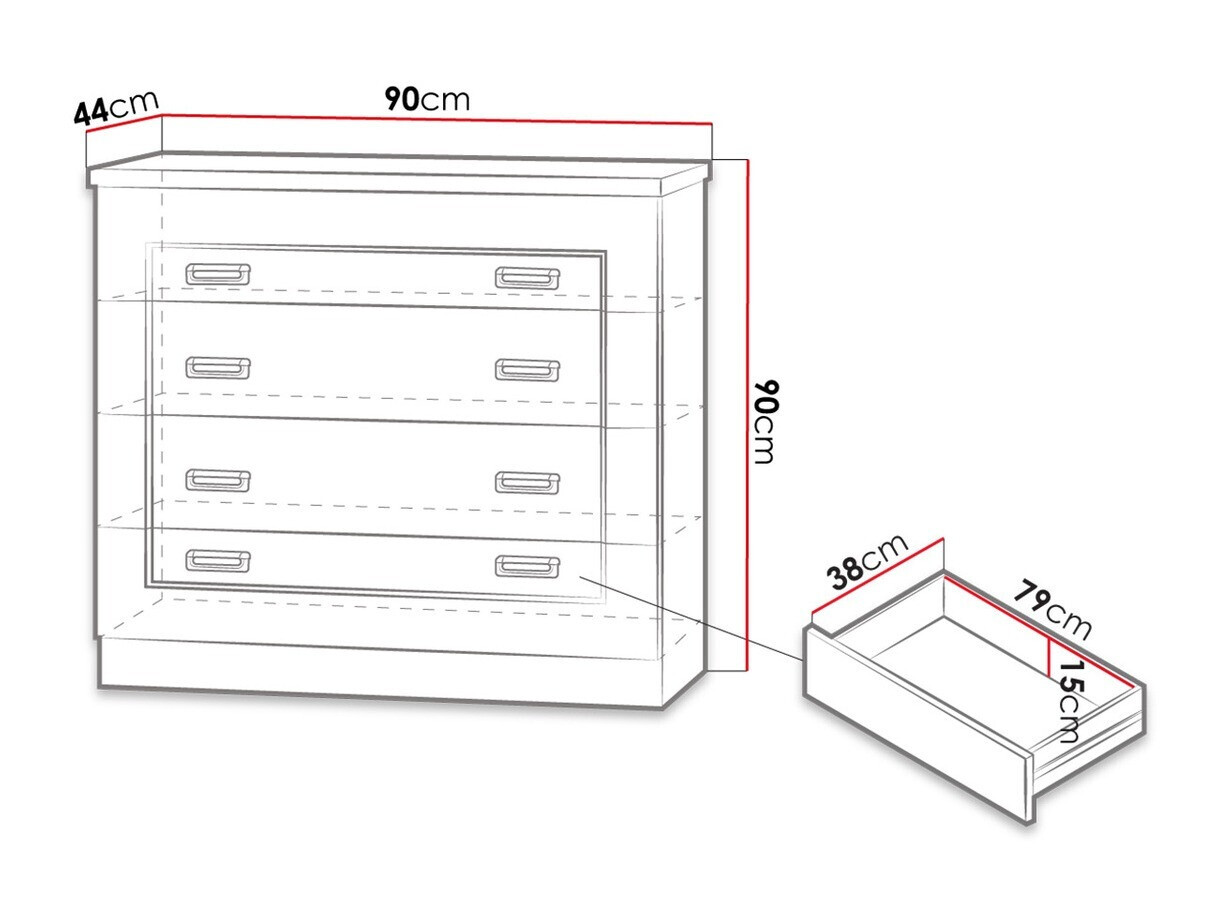 Komoda Lircava 100 (Hrast lefkas)