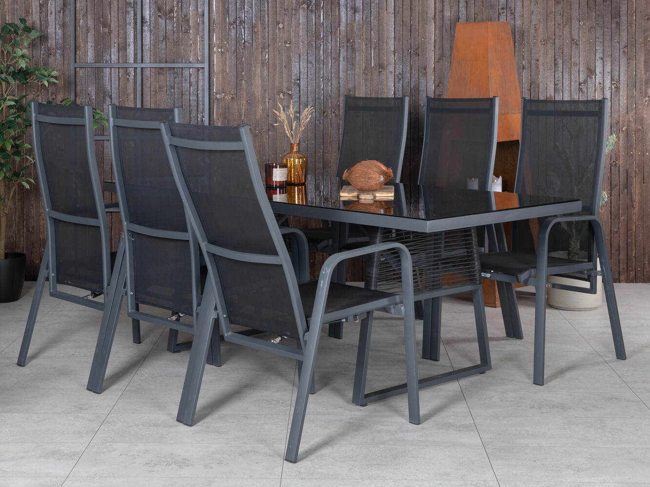 Komplet mize in stolov Dallas 1044