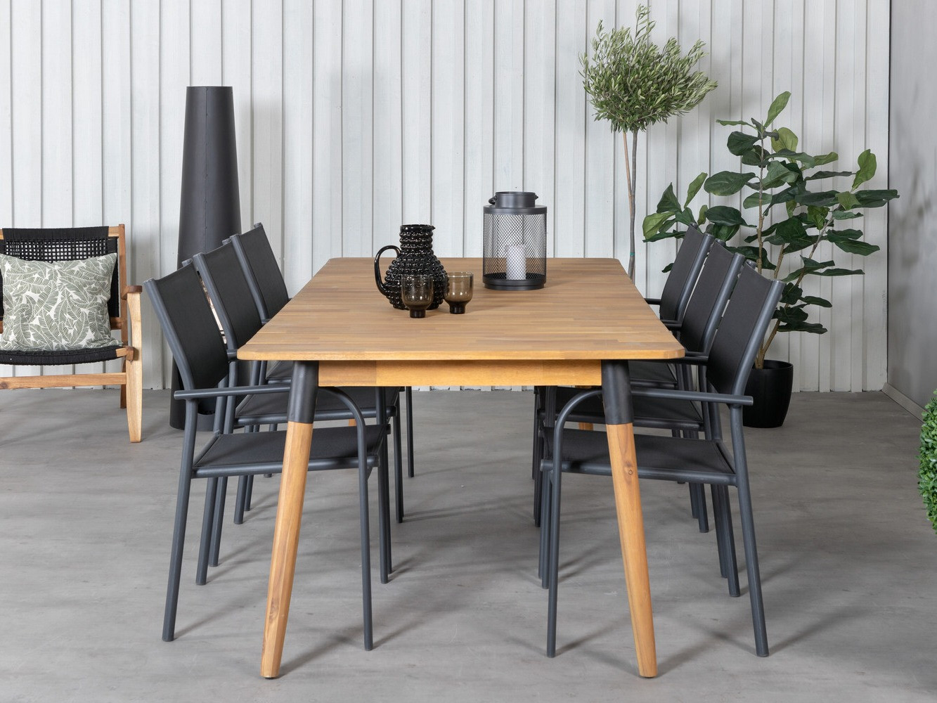 Komplet mize in stolov Dallas 2876