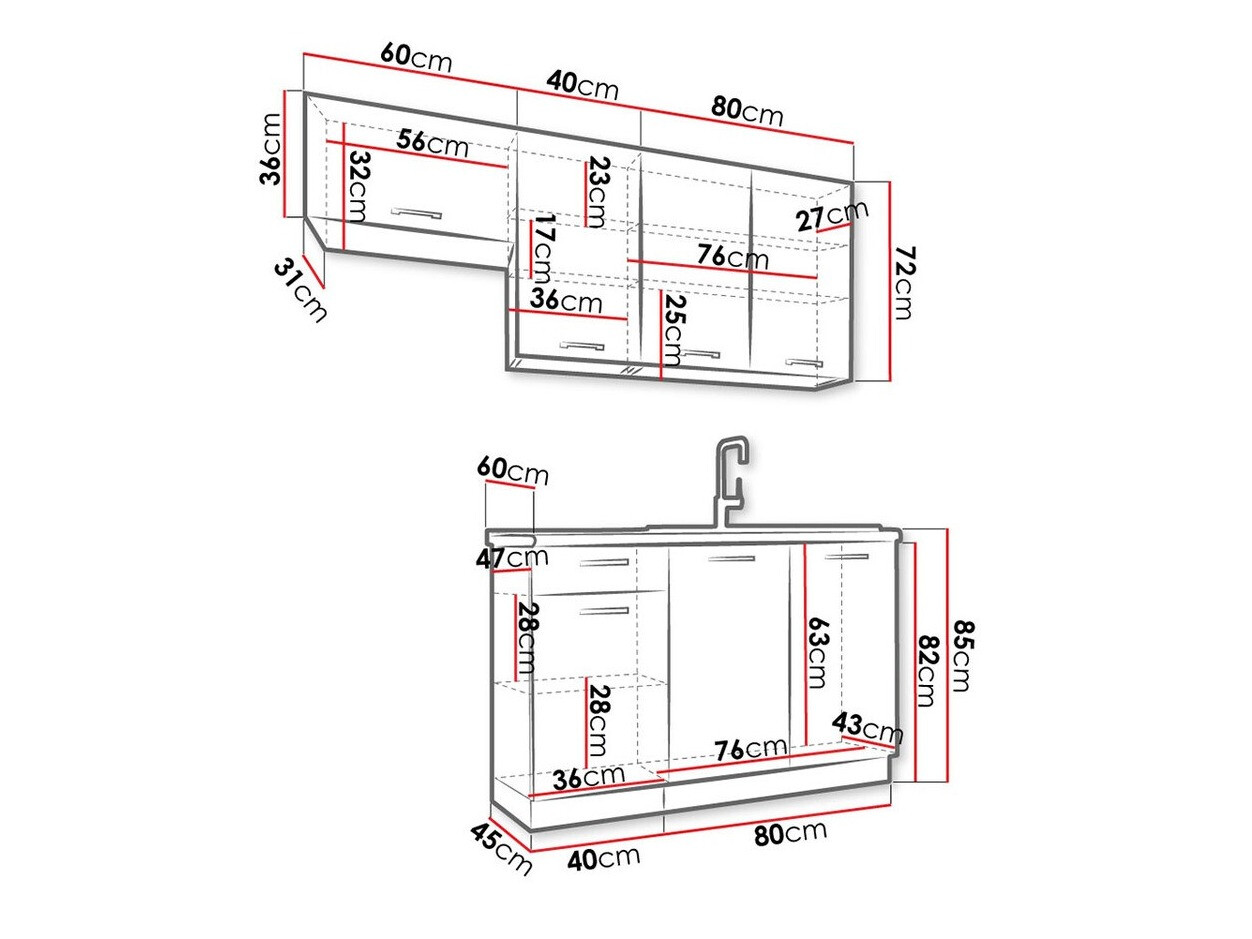 Kuhinjski blok Trenton 172