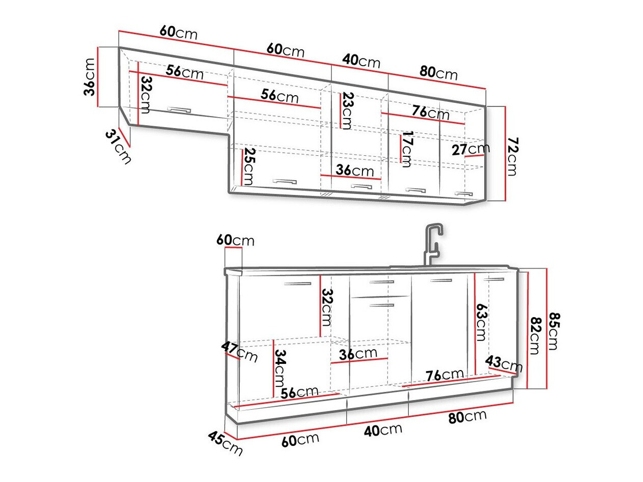 Kuhinjski blok Trenton 173