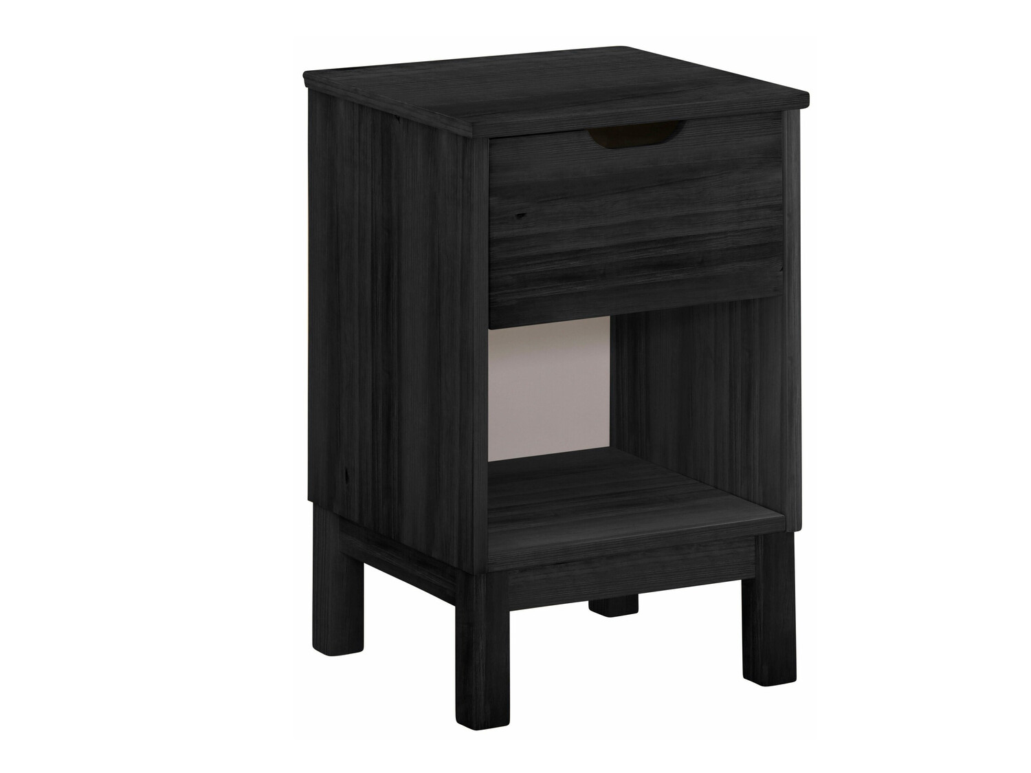 Nočna omarica Denton 543 (Črna)