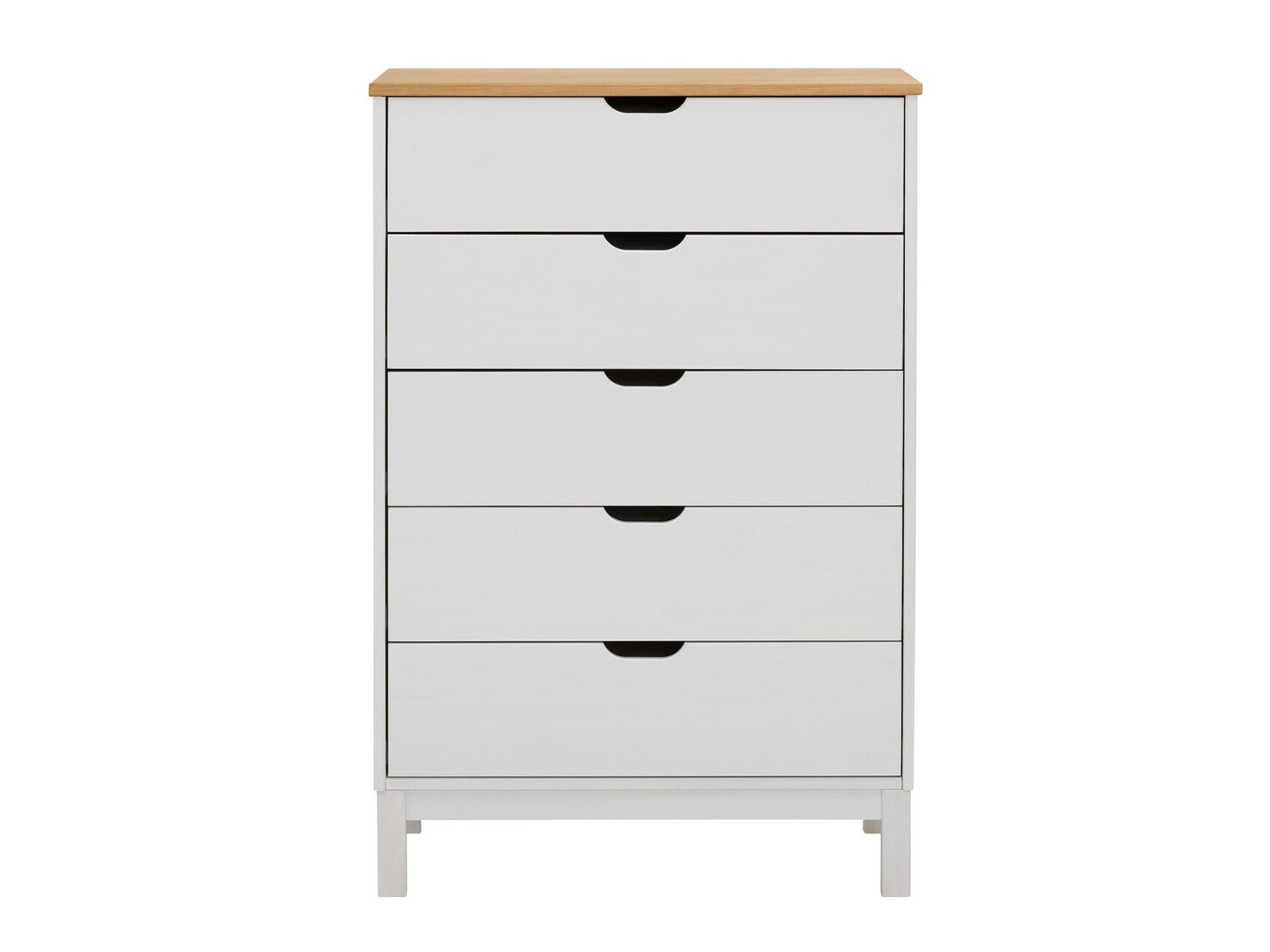 Komoda Denton 545 (Bela + Rjava)