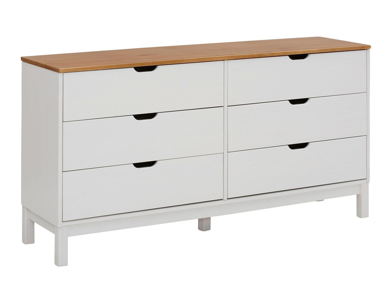 Komoda Denton 546 (Bela + Rjava)