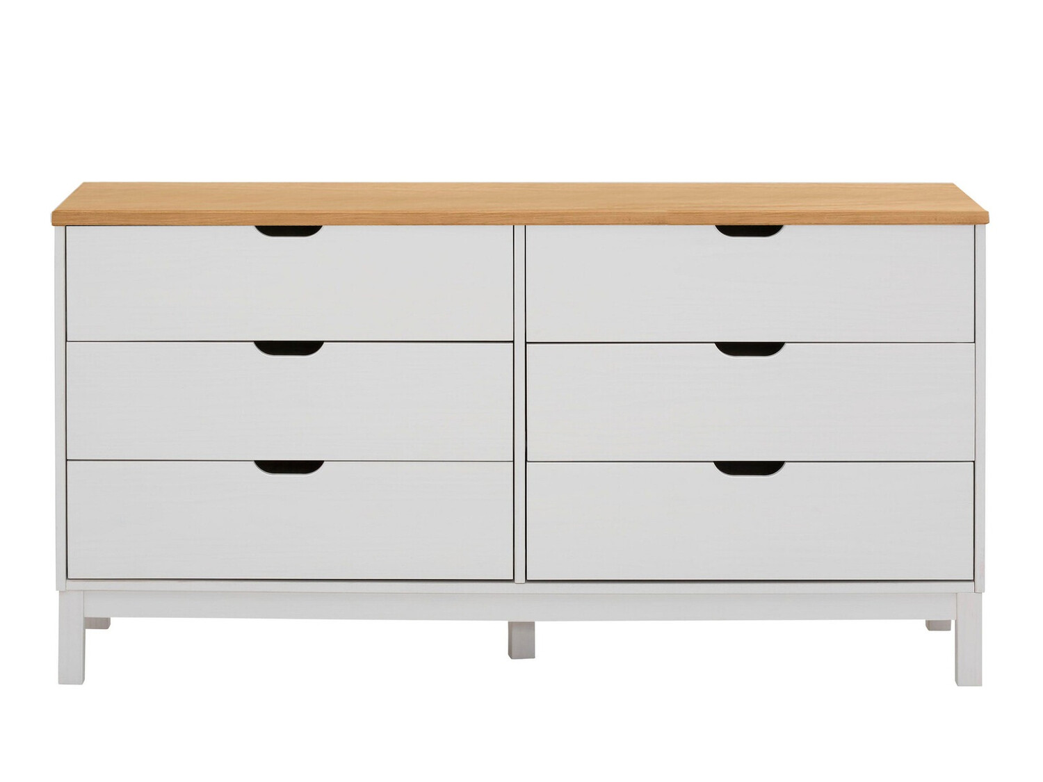 Komoda Denton 546 (Bela + Rjava)