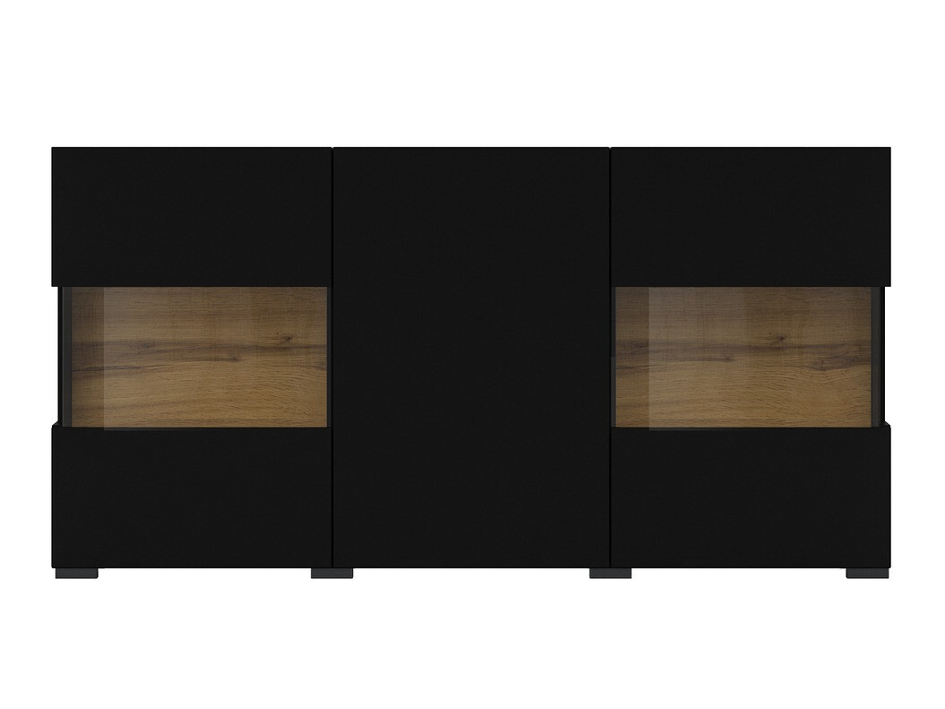 Omarica Revmiru 102 (Črna + Wotan hrast)