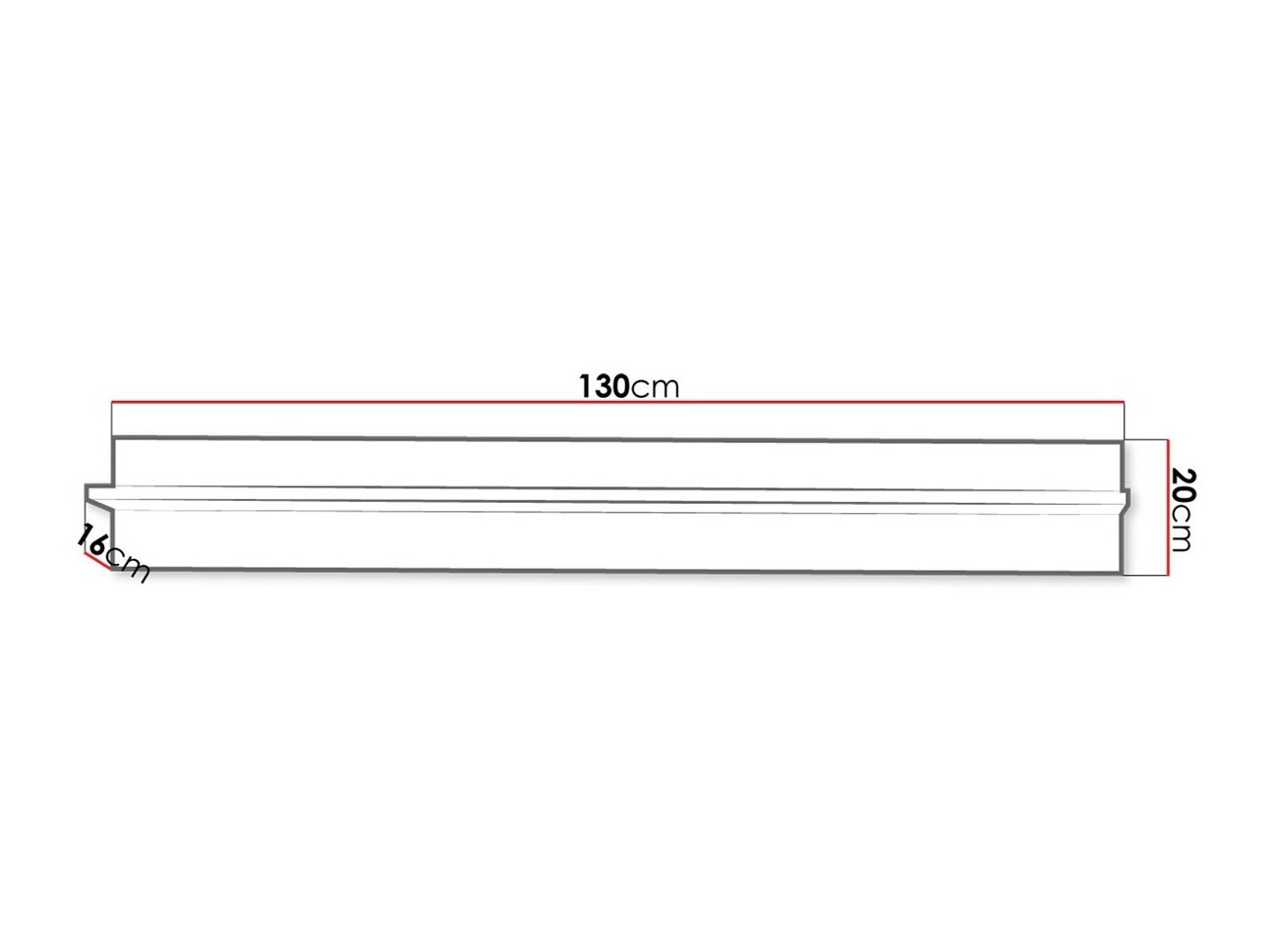 Stenska polica Melfeli 122 (Sonoma hrast)