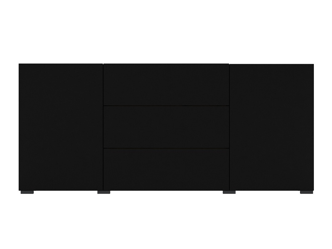 Komoda Revmiru 103 (Črna + Wotan hrast)