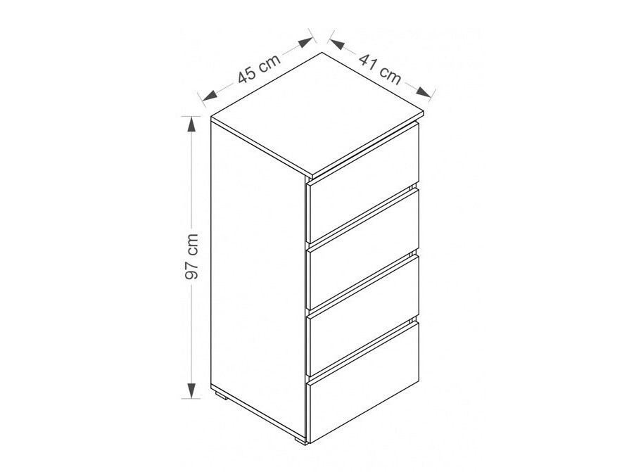 Komoda Cirdora 106 (Bela)