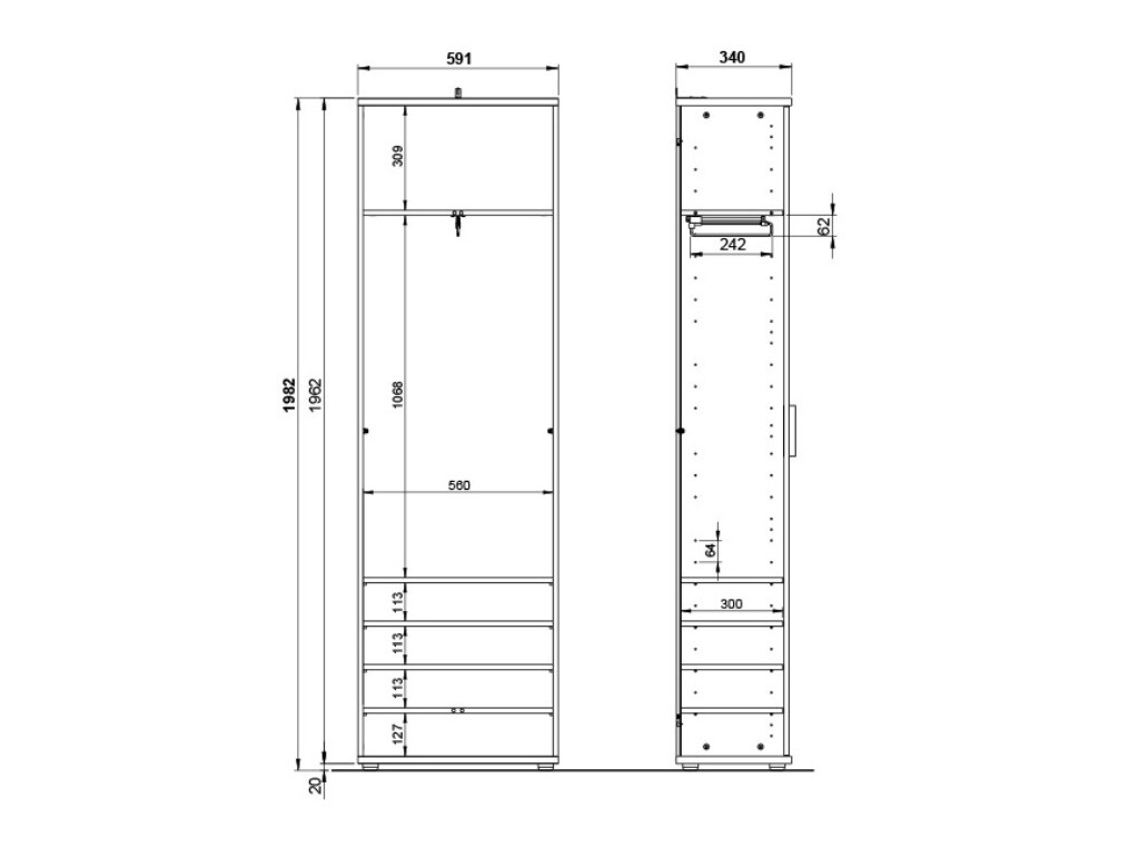 Garderobna omara Ophopho 103