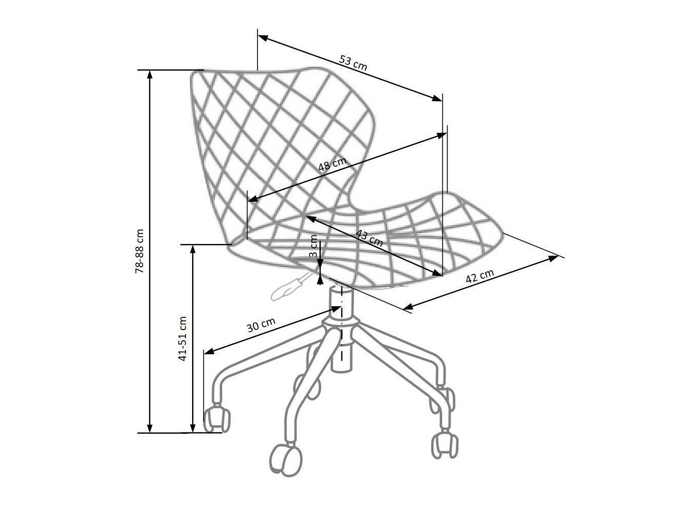 Otroški stol Houston 324 (Turkizna)