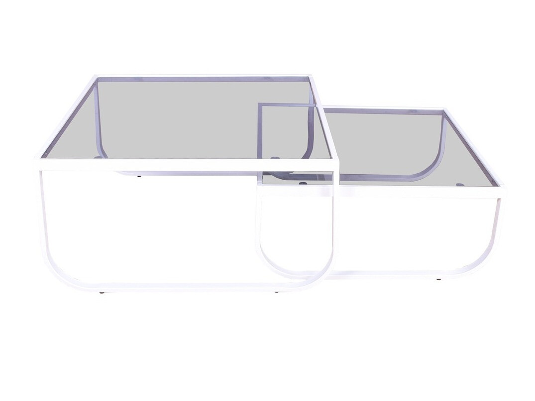 Komplet klubskih mizic Dallas 220 (Bela)