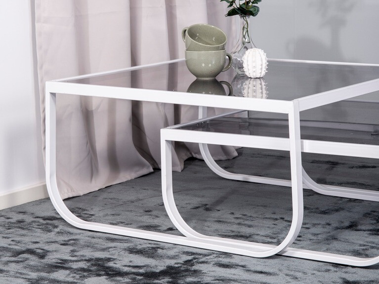 Komplet klubskih mizic Dallas 220 (Bela)