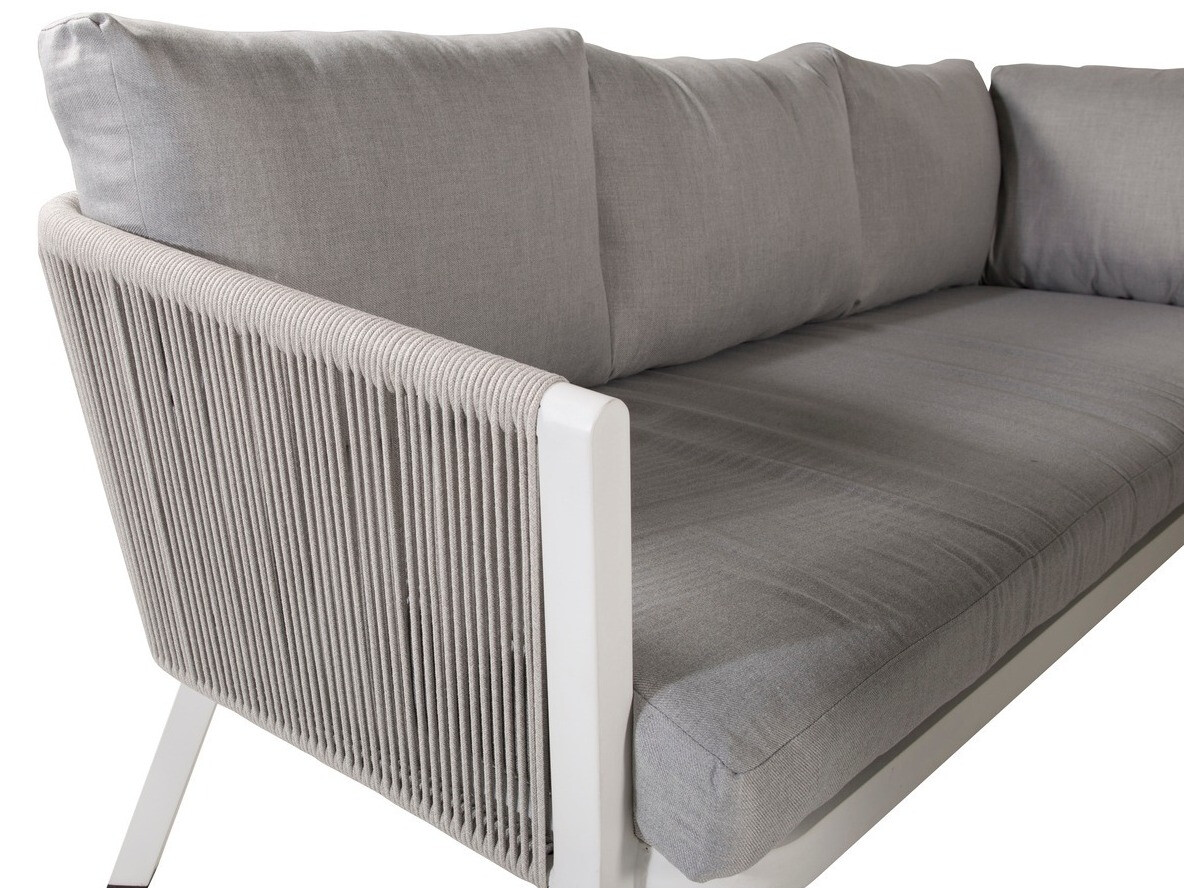 Komplet vrtnega pohištva Dallas 1069 (Bela + Siva)